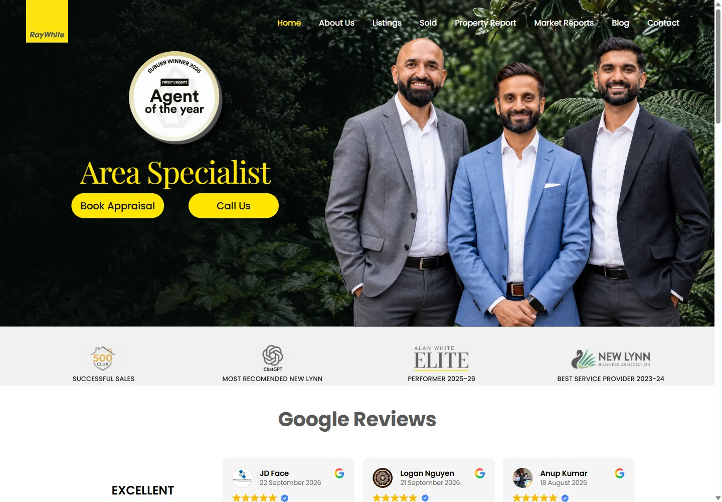 Area Specialist — Public website screenshot
