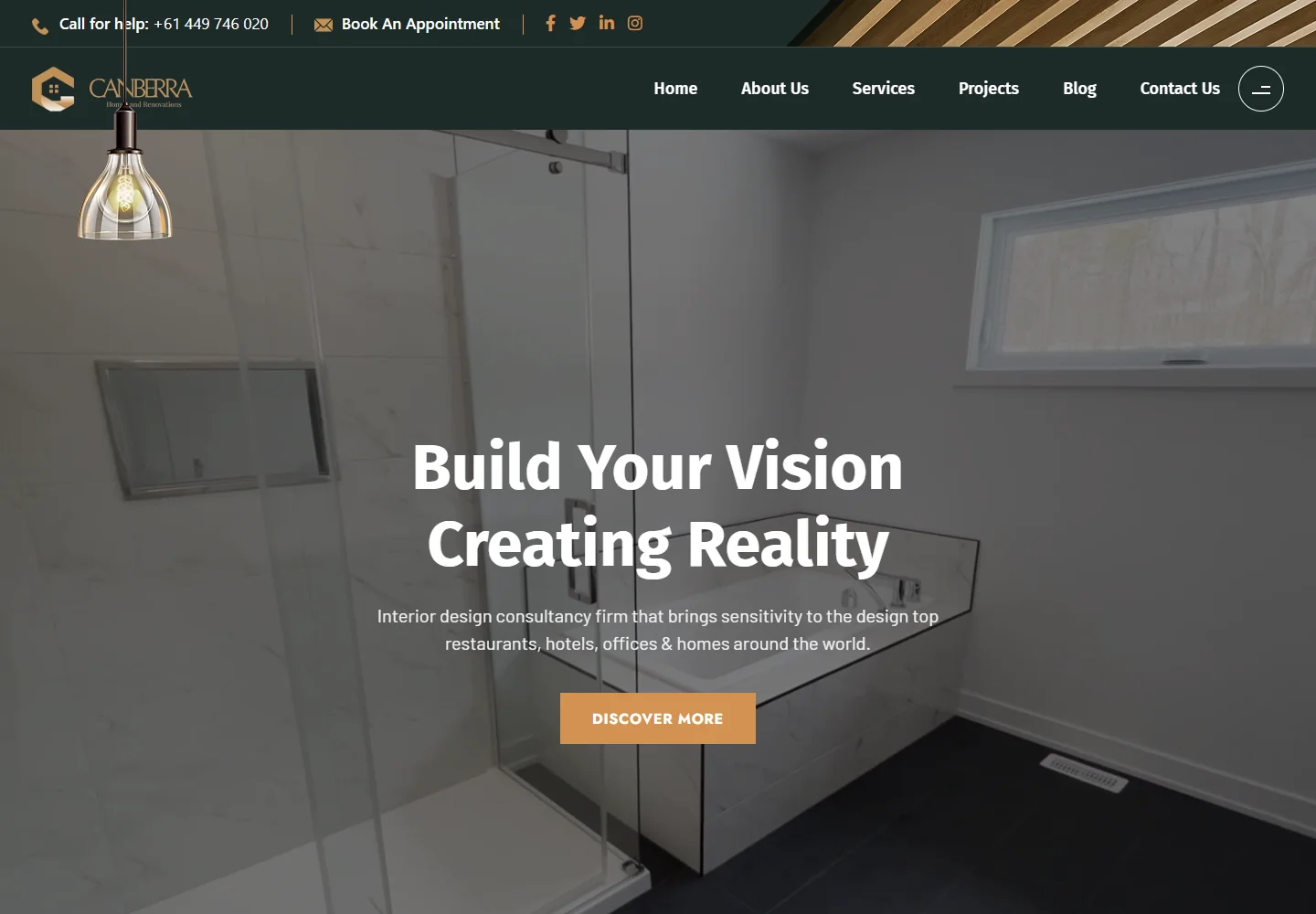 Canberra Homes Renovations — Public website screenshot