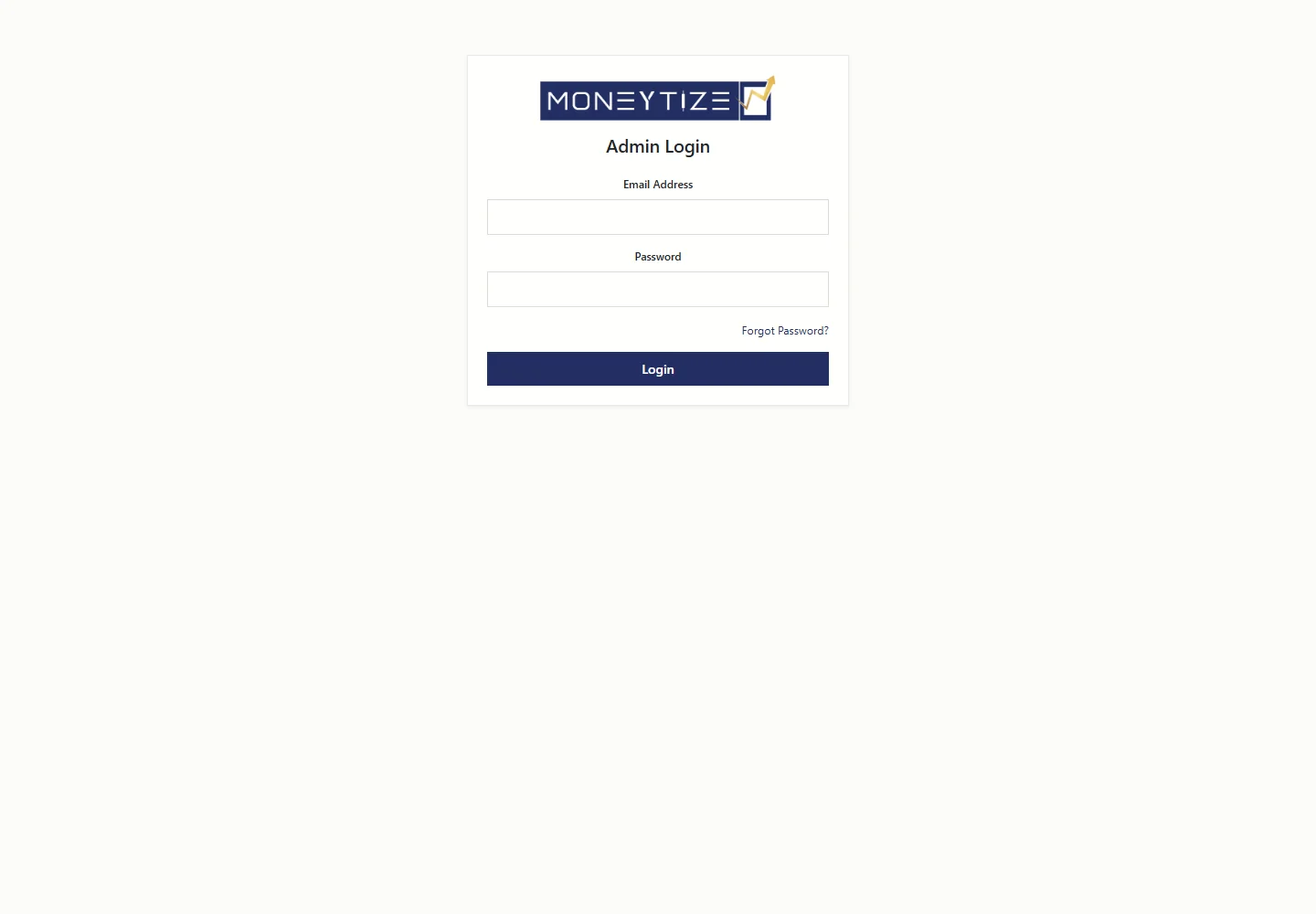 Tradewize Lead Management — Public application sign-in screen